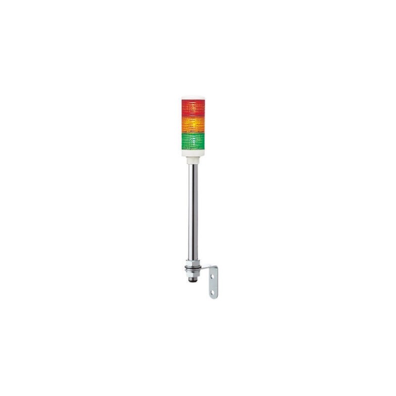 1 pcs - Schneider Electric Harmony XVC6 Series Red/Green/Amber Signal Tower, 3 Lights, 24 V ac/dc, Tube Mount