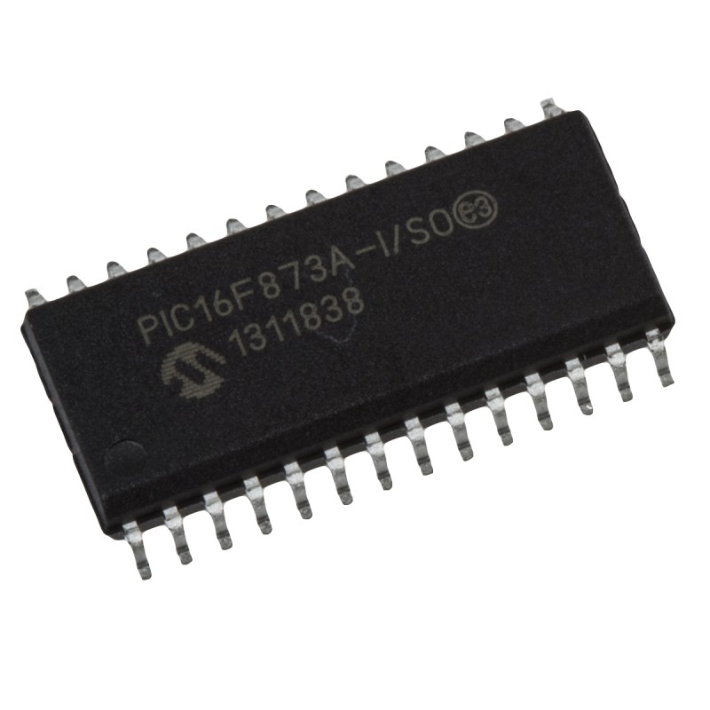 1 pcs - Microchip PIC16F873A-I/SO, 8bit PIC Microcontroller, PIC16F, 20MHz, 7.2 kB, 128 B Flash, 28-Pin SOIC