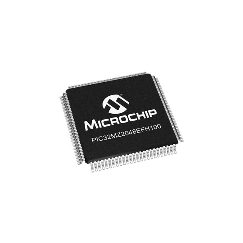 1 pcs - Microchip PIC32MZ2048EFH100-I/PT, 32bit MIPS® MicroAptiv™ Microcontroller, PIC32MZ, 200MHz, 160 (Boot Flash) kB, 2.048