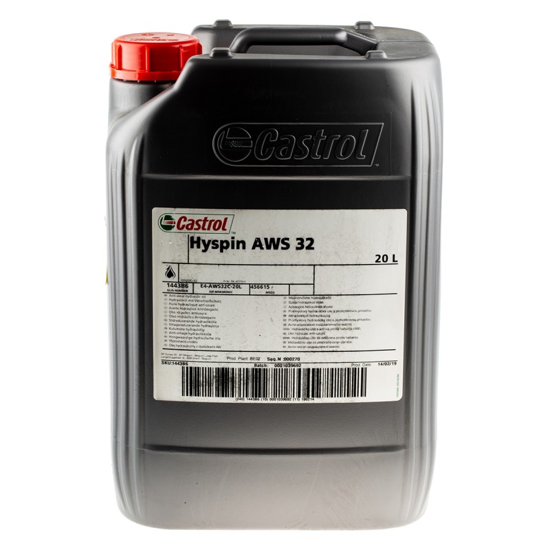 1 pcs - Castrol Hydraulic Fluid 6167 2800, 20 L, ISO Grade 32