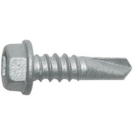 100 pcs - RS PRO Zinc Steel Self Drilling Screw x 1in Long
