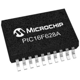 1 pcs - Microchip PIC16F628A-I/SS, 8bit PIC Microcontroller, PIC16F, 20MHz, 2048 x 14 words, 128 B Flash, 20-Pin SSOP