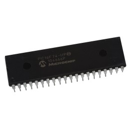 1 pcs - Microchip PIC16F74-I/P, 8bit PIC Microcontroller, PIC16F, 20MHz, 4K Flash, 40-Pin PDIP
