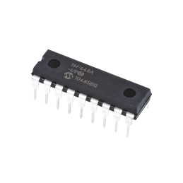 1 pcs - Microchip PIC16F648A-I/P, 8bit PIC Microcontroller, PIC16F, 20MHz, 4096 x 14 words, 256 B Flash, 18-Pin PDIP