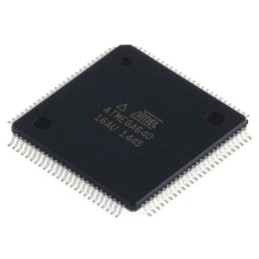 1 pcs - Microchip ATMEGA640-16AU, 8bit AVR Microcontroller, ATmega, 16MHz, 64 kB Flash, 100-Pin TQFP