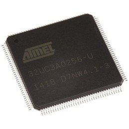 1 pcs - Microchip AT32UC3A0256-ALUT, 32bit AVR32 Microcontroller, AT32, 66MHz, 256 kB Flash, 144-Pin LQFP
