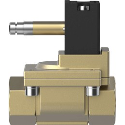 1 pcs - Festo Solenoid Valve MN1H-2-1/2-MS, 2 port(s) , NC, 110/230/24 V, 1/2in