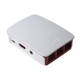 1 pcs - Raspberry Pi Plastic Case for use with Raspberry Pi 2B, Raspberry Pi 3B, Raspberry Pi 3B+ in Red, White