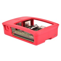 1 pcs - Raspberry Pi Plastic Case for use with Raspberry Pi 2B, Raspberry Pi 3B, Raspberry Pi 3B+ in Red, White
