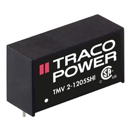 1 pcs - TRACOPOWER TMV 2HI DC-DC Converter, 9V dc/ 222mA Output, 13.5 - 16.5 V dc Input, 2W, Through Hole, +80°C Max