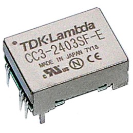 1 pcs - TDK-Lambda CC-E DC-DC Converter, ±12V dc/ 125mA Output, 9 - 18 V dc Input, 3W, Through Hole, +85°C Max Temp