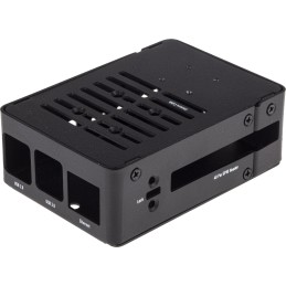 1 pcs - Okdo Steel Case for use with Raspberry Pi 4 in Black