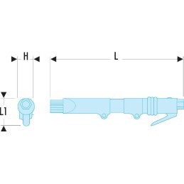 1 pcs - Facom V.352F Air Needle Scaler