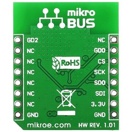 1 pcs - MikroElektronika ccRF Click CC2500 RF Transceiver mikroBus Click Board for Active RFID, Game Controllers, Home &