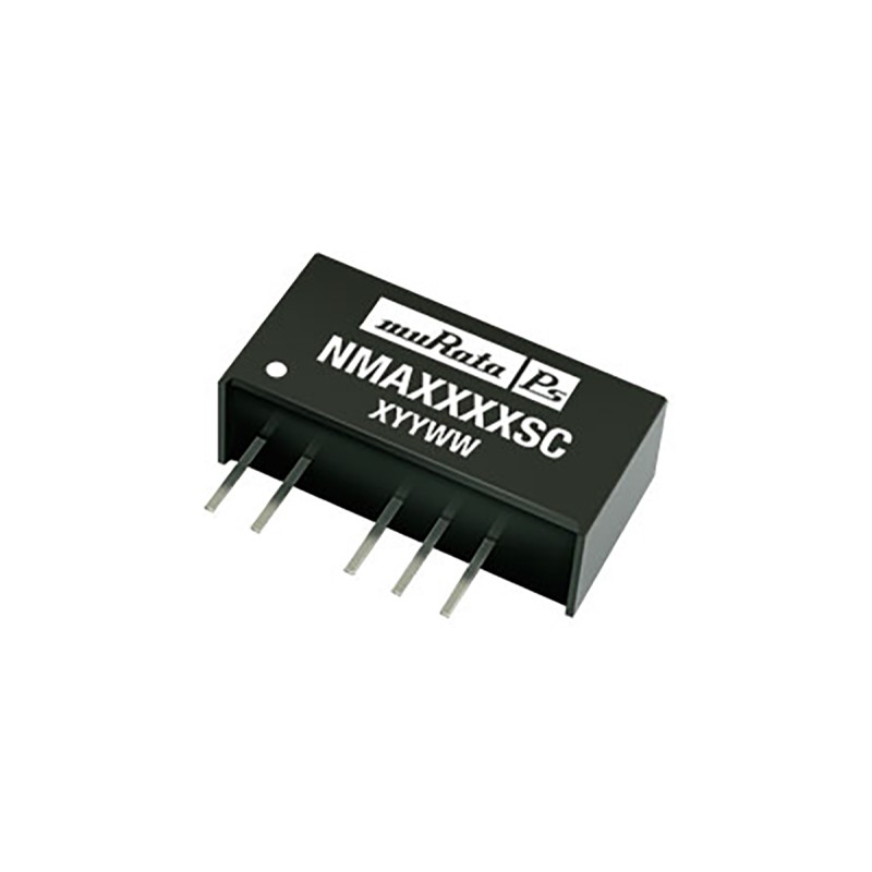 1 pcs - Murata Power Solutions NMA DC-DC Converter, ±15V dc/ ±33mA Output, 10.8 - 13.2 V dc Input, 1W, Through Hole,