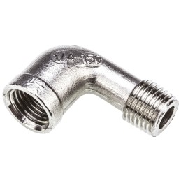 1 pcs - RS PRO Stainless Steel Pipe Fitting, 90° Circular Elbow, Female G 1/4in x Male G 1/4in