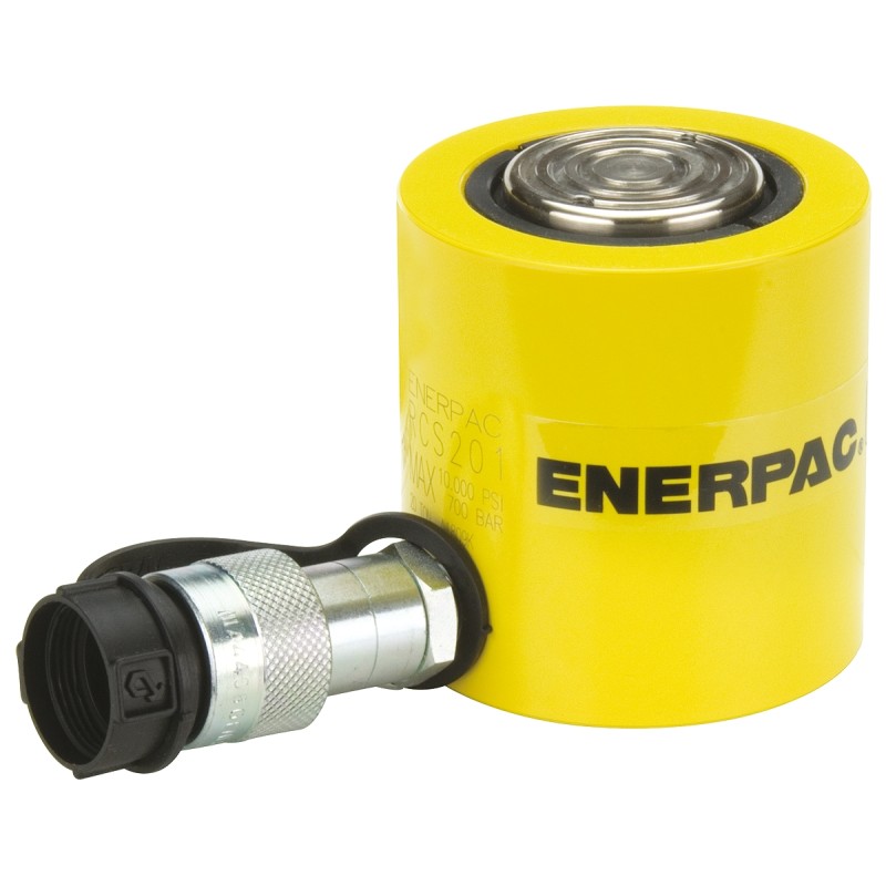 1 pcs - Enerpac Single, Portable Low Height Hydraulic Cylinder, RCS201, 20t, 45mm stroke