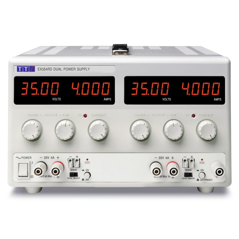 1 pcs - Aim-TTi EX-R Series Digital Bench Power Supply, 0 - 35V, 0 - 4A, 2-Output, 280W - UKAS Calibrated