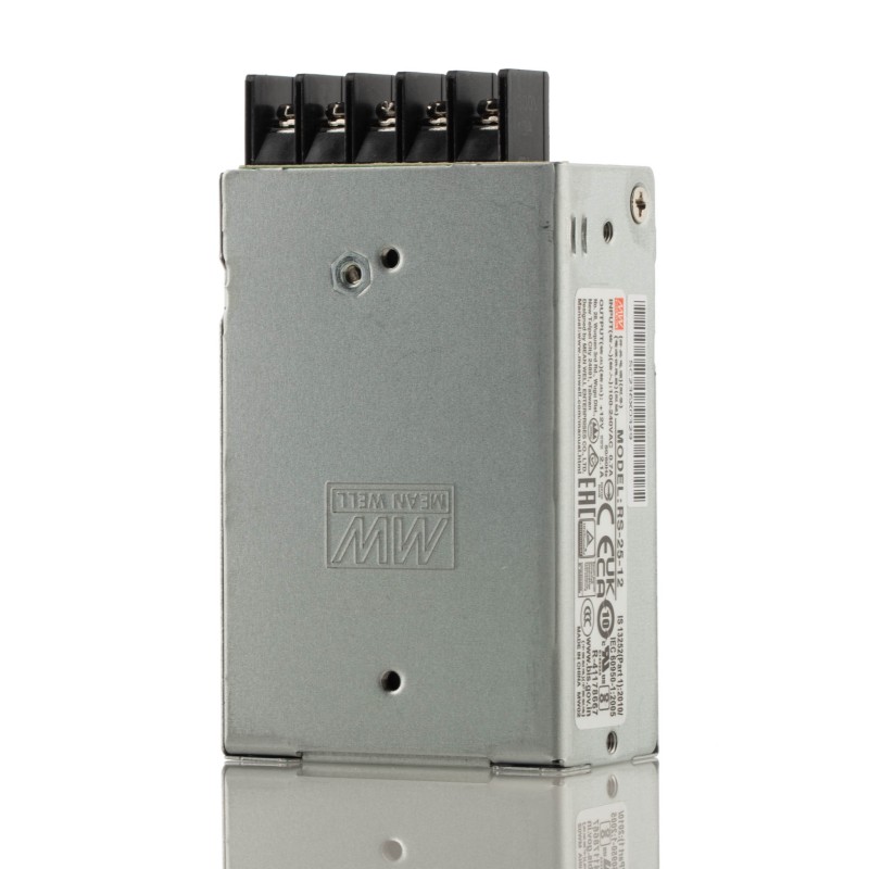 1 pcs - MEAN WELL Switching Power Supply, RS-25-12, 12V dc, 2.1A, 25W, 1 Output, 125 - 373 V dc, 88 - 264 V ac