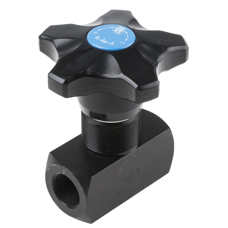 1 pcs - RS PRO Inline Mounting Hydraulic Flow Control Valve, G 3/4, 400bar, 80L/min