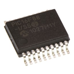 1 pcs - Microchip PIC16F88-I/SS, 8bit PIC Microcontroller, PIC16F, 20MHz, 7.168 kB, 256 B Flash, 20-Pin SSOP