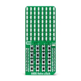 1 pcs - MikroElektronika MIKROE-4771, 8800 Retro Click LED Driver LED Driver for AS1115 for mikroBUS socket
