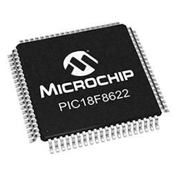 1 pcs - Microchip PIC18F8622-I/PT, 8bit PIC Microcontroller, PIC18F, 40MHz, 64 kB Flash, 80-Pin TQFP