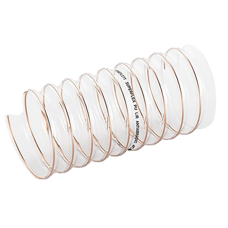 1 pcs - Contitech Clear PUR Reinforced Flexible Ducting, 5m, 24mm Bend Radius