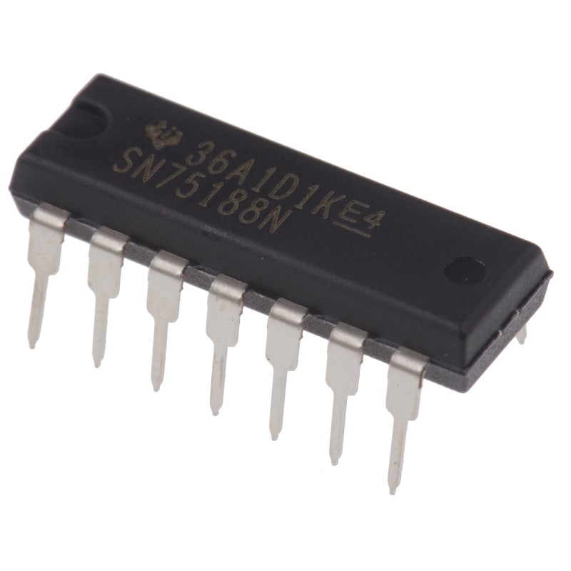 1 pcs - Texas Instruments SN75188N Line Transmitter, 14-Pin PDIP