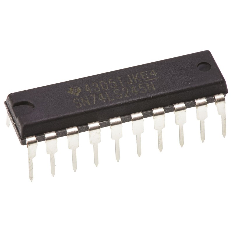 1 pcs - Texas Instruments SN74LS245N, 1 Bus Transceiver, 8-Bit Non-Inverting TTL, 20-Pin PDIP