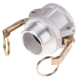 1 pcs - RS PRO Hose Connector, Straight Cam & Groove Coupling, BSP 1-1/2in 1-1/2in ID, 17 bar