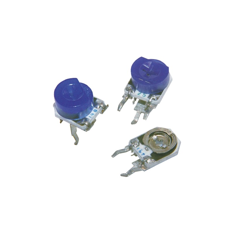 1000 pcs - 100Ω, Through Hole Trimmer Potentiometer 0.2W Top Adjust TE Connectivity, 416