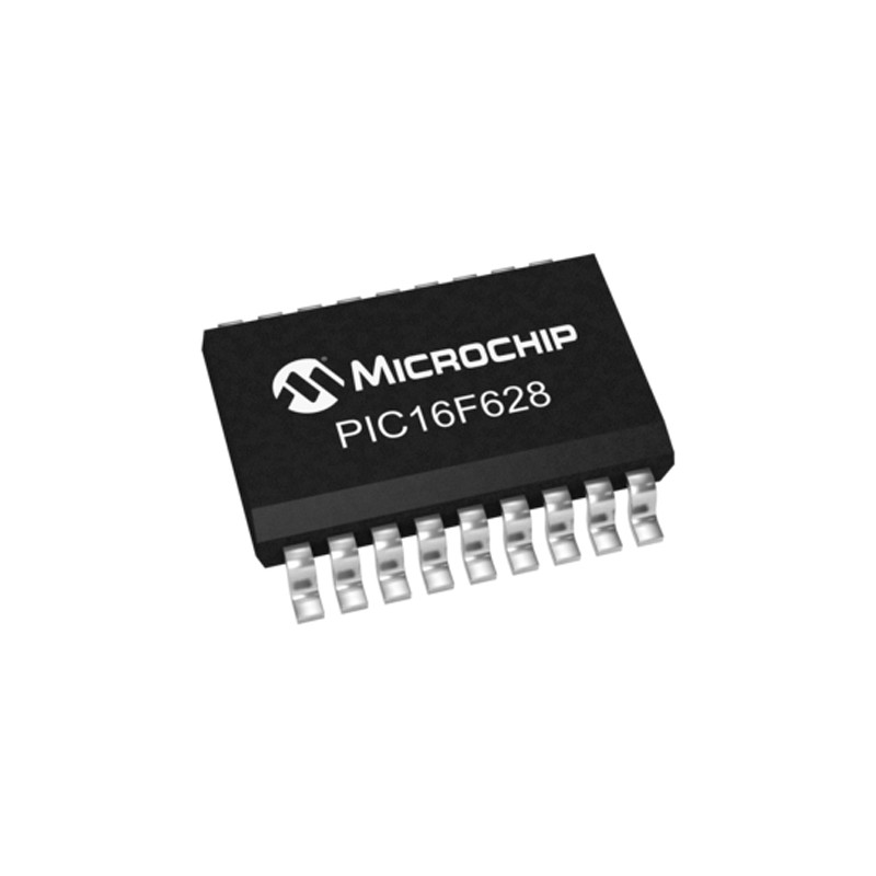 1 pcs - Microchip PIC16F628-04/SO, 8bit PIC Microcontroller, PIC16F, 4MHz, 128 x 8 words, 2048 x 14 words Flash, 18-Pin SOIC