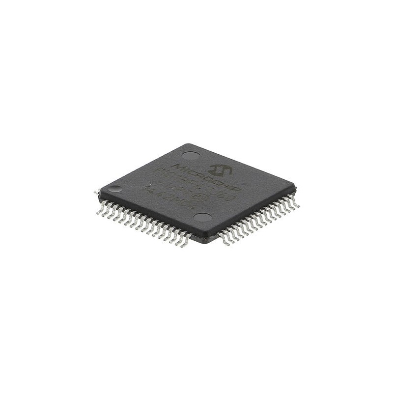 1 pcs - Microchip PIC18F67J60-I/PT, 8bit PIC Microcontroller, PIC18F, 41.667MHz, 128 kB Flash, 64-Pin TQFP
