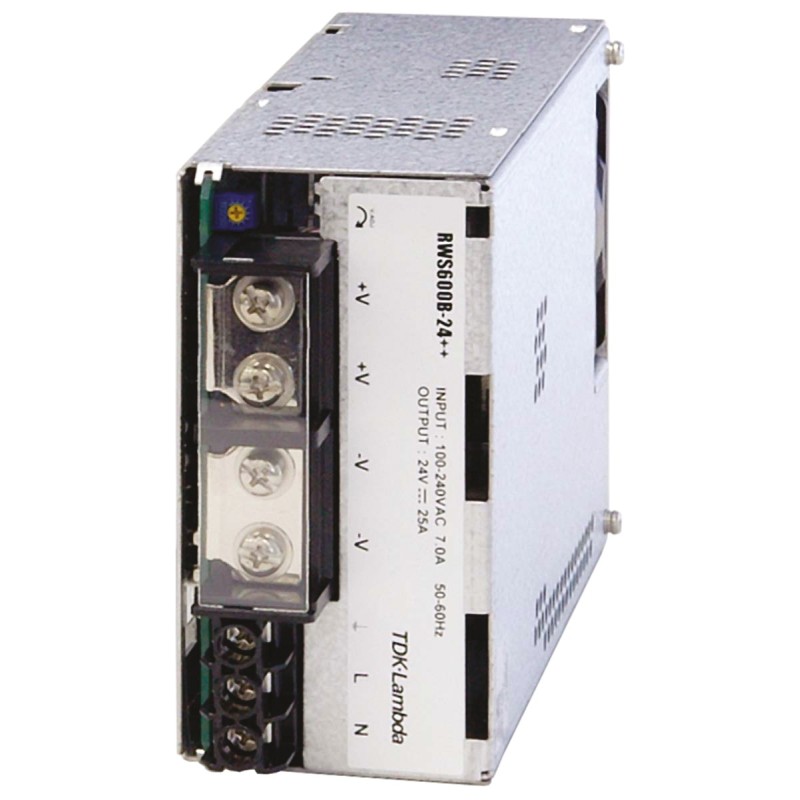 1 pcs - TDK-Lambda Switching Power Supply, RWS600B-12, 12V dc, 50A, 600W, 1 Output, 120 - 370 V dc, 85 - 265 V ac