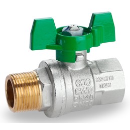 1 pcs - RS PRO Brass Full Bore, 2 Way, Ball Valve, BSPP 3/4in