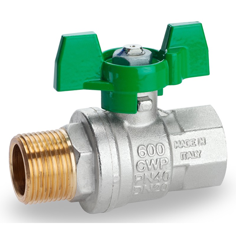 1 pcs - RS PRO Brass Full Bore, 2 Way, Ball Valve, BSPP 3/4in