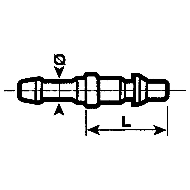 1 pcs - Staubli – Fluid Connectors Stainless Steel Male Safety Quick Connect Coupling, 13mm Hose Barb