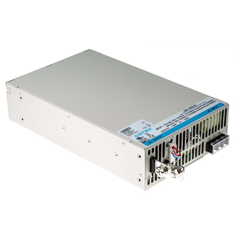 1 pcs - COTEK Switching Power Supply, AEK-3000-30, 30V dc, 100A, 3kW, 1 Output, 127 - 370 V dc, 90 - 264 V ac