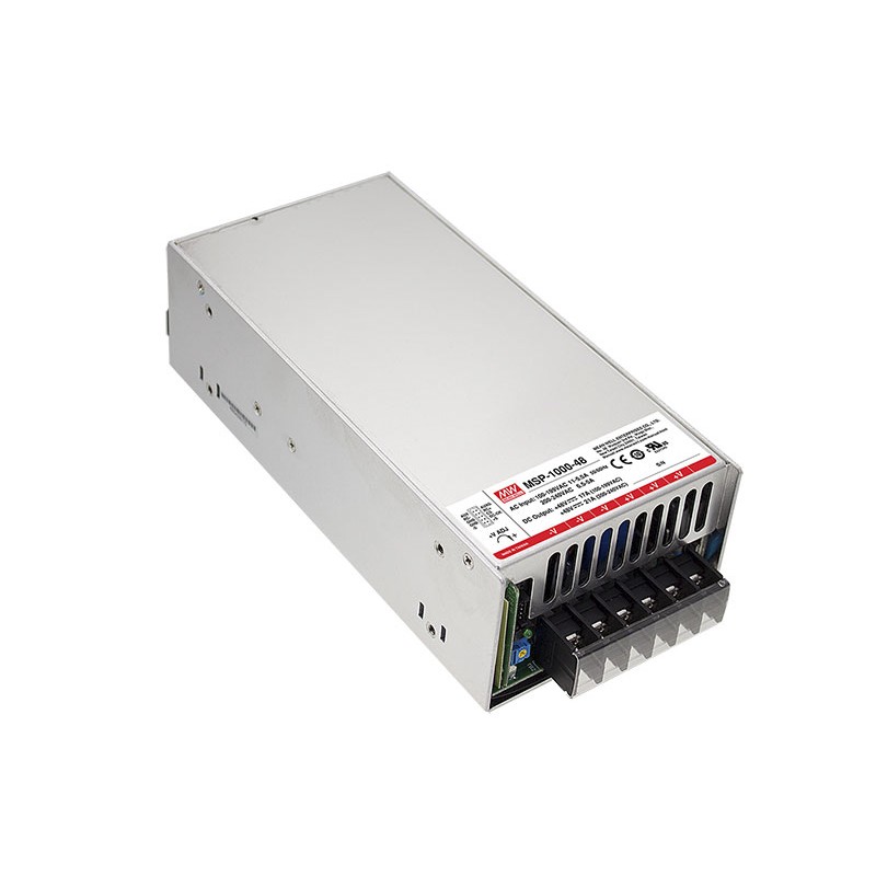 1 pcs - MEAN WELL Switching Power Supply, MSP-1000-24, 24V dc, 42A, 1.008kW, 1 Output, 127 - 370 V dc, 90 - 264 V