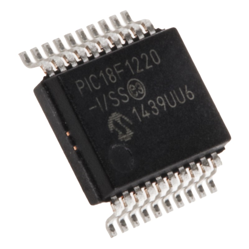 1 pcs - Microchip PIC18F1220-I/SS, 8bit PIC Microcontroller, PIC18F, 40MHz, 4 kB, 256 B Flash, 20-Pin SSOP