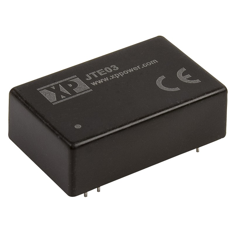 1 pcs - XP Power JTE03 DC-DC Converter, ±3.3V dc/ ±450mA Output, 9 - 36 V dc Input, 3W, Through Hole, +100°C Max Temp