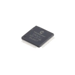 1 pcs - Microchip ENC624J600-I/PT, Ethernet Controller, 10Mbps MII, MIIM, Serial-SPI, 3.3 V, 64-Pin TQFP