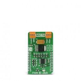 1 pcs - MikroElektronika Fan 3 Click Fan Controller for MIC74 - 2, MIC29152 for Fan