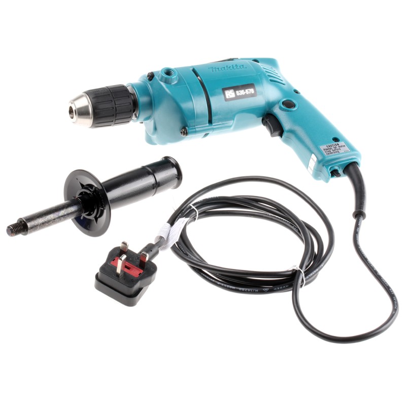 1 pcs - Makita 240V Corded Hammer Drill, Type G - British 3-Pin