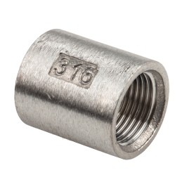 1 pcs - RS PRO Stainless Steel Pipe Fitting Socket, Female G 3/8in x Female G 3/8in