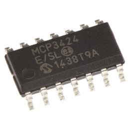 1 pcs - Microchip, Quad 18-bit- ADC 0.004ksps, 14-Pin SOIC