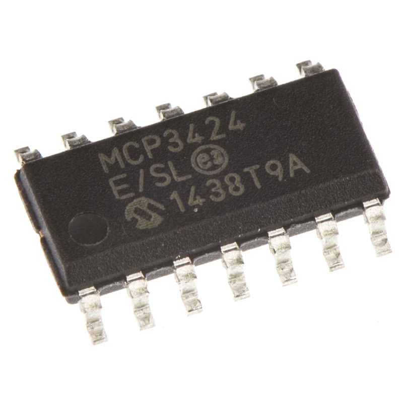 1 pcs - Microchip, Quad 18-bit- ADC 0.004ksps, 14-Pin SOIC