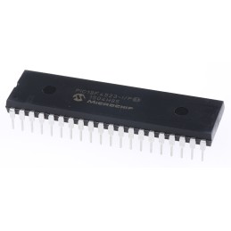 1 pcs - Microchip PIC18F4523-I/P, 8bit PIC Microcontroller, PIC18F, 40MHz, 32 kB, 256 B Flash, 40-Pin PDIP