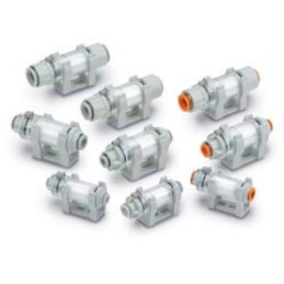 1 pcs - SMC Vacuum Filter - ZFC Series, 5μm, 6 Dia. mm Port Connection